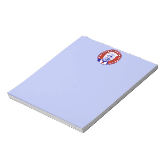 President Donald Trump in het rood Notitieblok (Gedraaid)