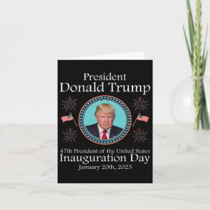 President Donald Trump Inauguratie 2025 Memorial Kaart