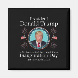 President Donald Trump Inauguratie 2025 Memorial Magneet