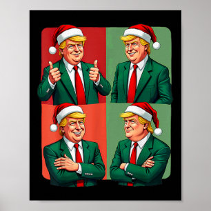 President Donald Trump Inauguratie 2025 Retro Chr Poster