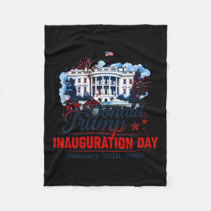 President Donald Trump Inauguratie Dag 2025 Fleece Deken