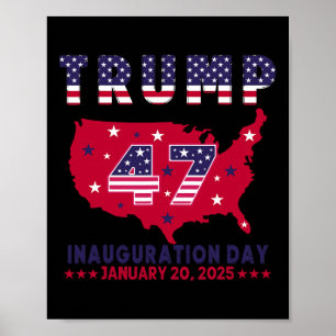 President Donald Trump Inauguratie Dag 2025 Poster