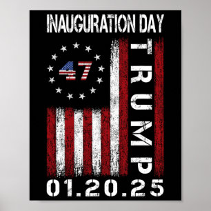 President Donald Trump Inauguratie Dag 2025 Poster