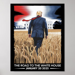 President Donald Trump Inauguratie Dag 2025 Vinta Poster