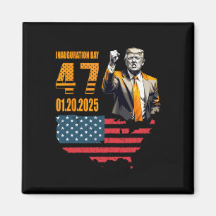President Donald Trump Inauguratiedag 2025 1 Magneet