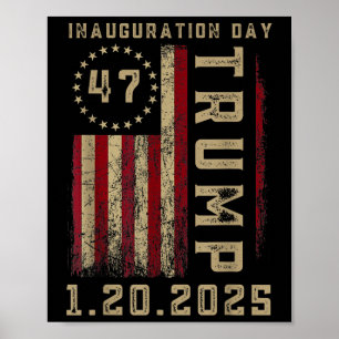 President Donald Trump Inauguratiedag 2025 Poster