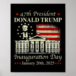 President Donald Trump inauguratiedag 2025 US FL Poster