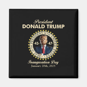 President Donald Trump Inauguratiedag 20 januari Magneet