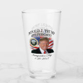 President Donald Trump Inauguration Herdenking Glas (Voorkant)