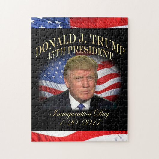 President Donald Trump Inauguration Herdenking Legpuzzel (Verticaal)