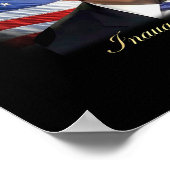 President Donald Trump Inauguration Herdenking Poster (Hoek)