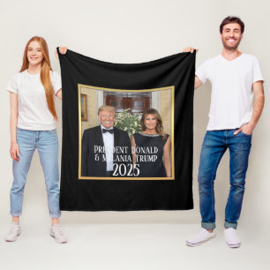 President Donald Trump & Melania Elegant 2020 Fleece Deken