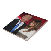PRESIDENT DONALD TRUMP & MELANIA TEGELTJE (Zijkant)
