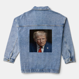 President Donald Trump Officiële Portret Denim Jacket