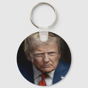 President Donald Trump Officiële Portret Sleutelhanger