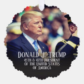 President Donald Trump Photo Keepomwille Ornament Kaart (Voorkant)