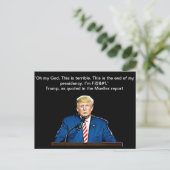 President Donald Trump Quotes Memorabilia Briefkaart (Staand voorkant)