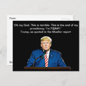 President Donald Trump Quotes Memorabilia Briefkaart (Voorkant / Achterkant)