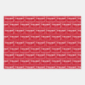 President Donald Trump Red Kerstmis Inpakpapier Vel (Voorkant)