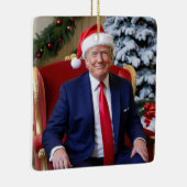 President Donald Trump Santa Hat Ornament (Rechts)