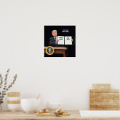 President Donald Trump - Schrijf je eigen tekst Poster (Keuken)
