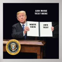 President Donald Trump - Schrijf je eigen tekst