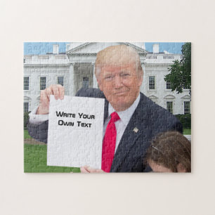 President Donald Trump - schrijf Uw Eigen Tekst Legpuzzel