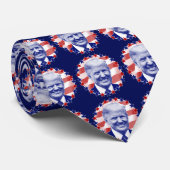President Donald Trump Stars and Stripes Stropdas (Opgerold)