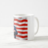 Président Donald Trump USA Drapeau Café Mug (Devant droit)