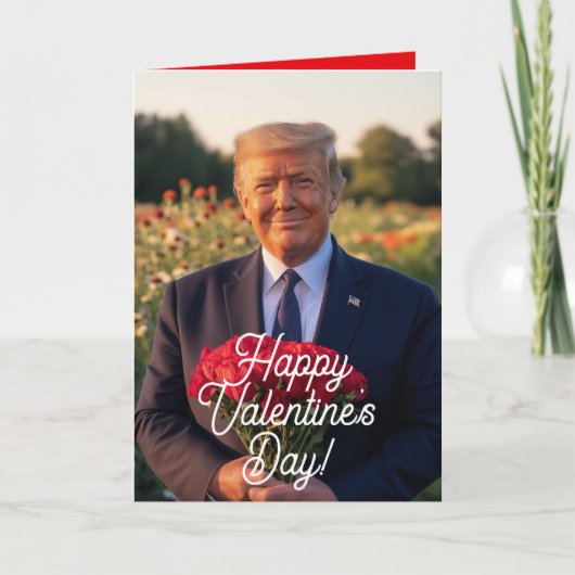 President Donald Trump Valentijnsdag Kaart 2025 (Voorkant)
