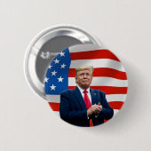 President Donald Trump Vlag Verkiezing Button (Voorkant /achterkant)