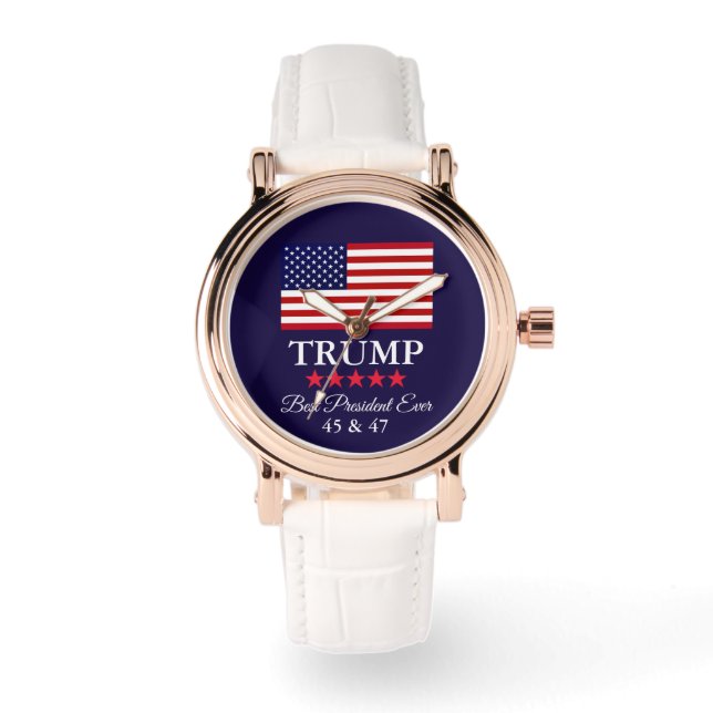 PRESIDENT DONALD TRUMP WOMEN'S WATCH HORLOGE (Voorkant)