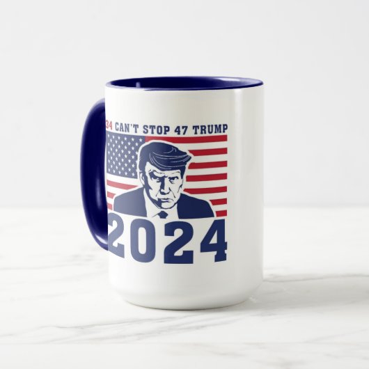 President Donald Trumps Mok Shot - Coffe Cup (Voorkant links)