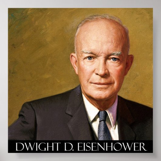 President Dwight D. Eisenhower Fine Art op Canvas Poster (Voorkant)