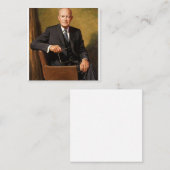 President Dwight D Eisenhower Vierkante Visitekaartje (Voorkant / Achterkant)