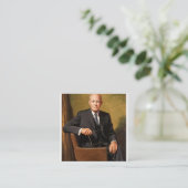 President Dwight D Eisenhower Vierkante Visitekaartje (Staand voorkant)