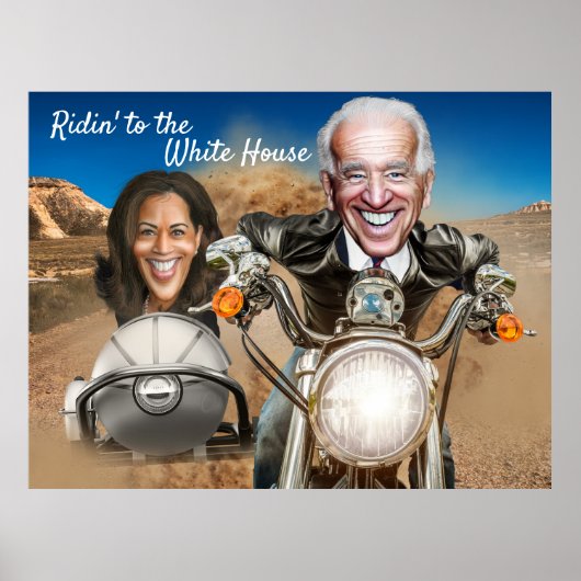 President Elect Joe Biden en Kamala Harris Bikers Poster (Voorkant)