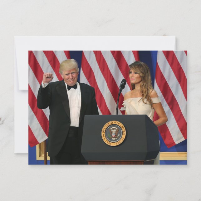 President & First Lady Trump bij de opening (Voorkant)