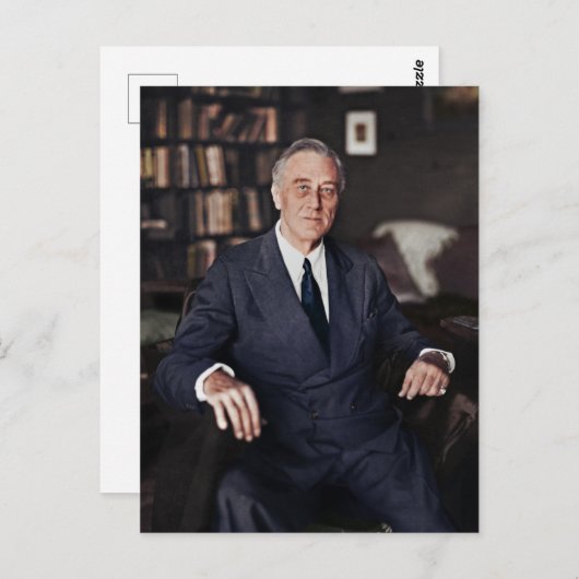President Franklin D. Roosevelt Briefkaart (Voorkant / Achterkant)