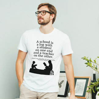 President Garfield Klassieke Homeschooling Citaat T-shirt