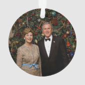 Président George Bush, Laura Christmas Maison Blan (dos)