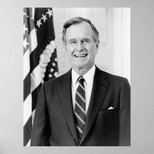 President George Herbert Walker Struik Poster (Voorkant)