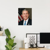President George W. Struik Portret Poster (Thuiskantoor)