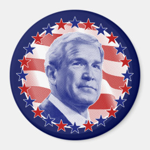 President George W. Struik Stars en Stripes Magneet