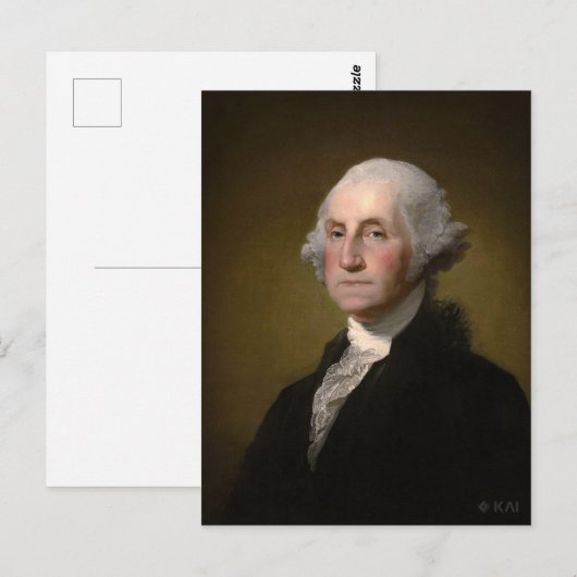 President George Washington Briefkaart (Voorkant / Achterkant)