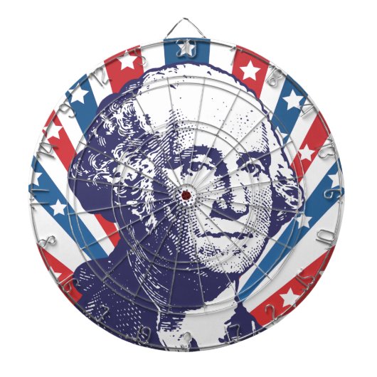 president George Washington Dartbord (Voorkant)