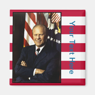 President Gerald Ford Portrait Magneet