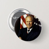 President Gerald Ford Portrait Ronde Button 5,7 Cm (Voorkant /achterkant)