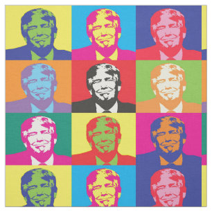 President grappige Donald Trump van Amerika. Pop Stof