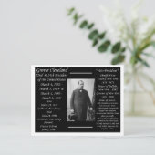 President Grover Cleveland Briefkaart (Staand voorkant)